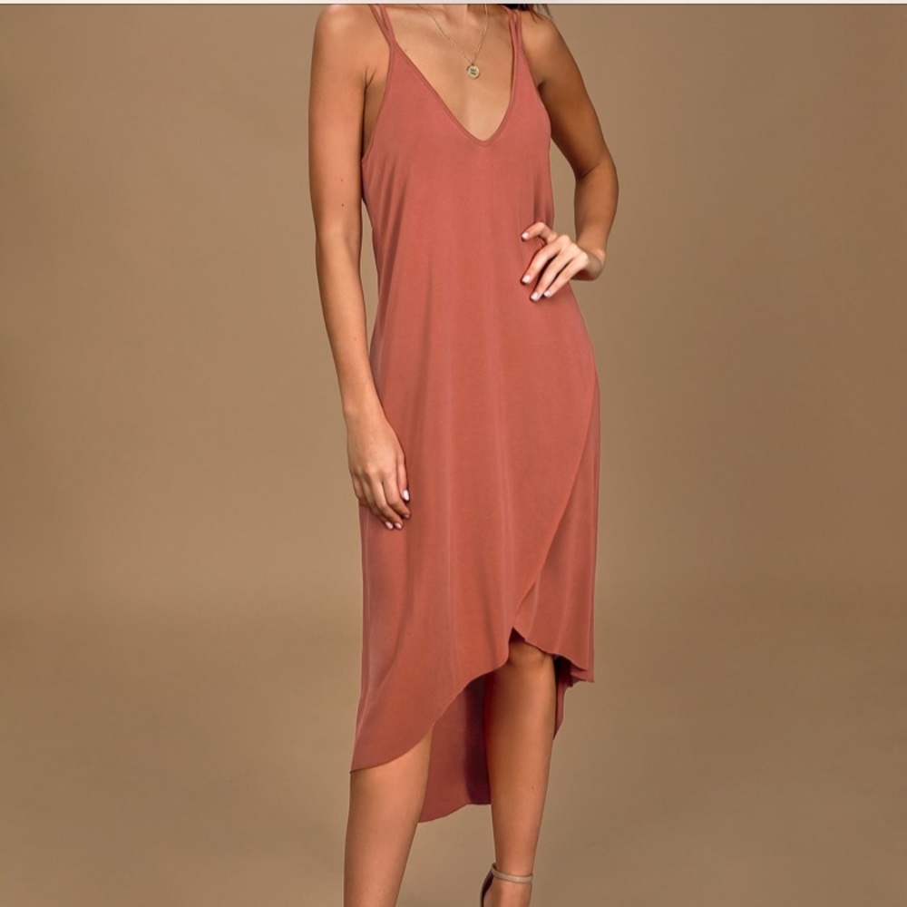 Lush high-low scrappy dress